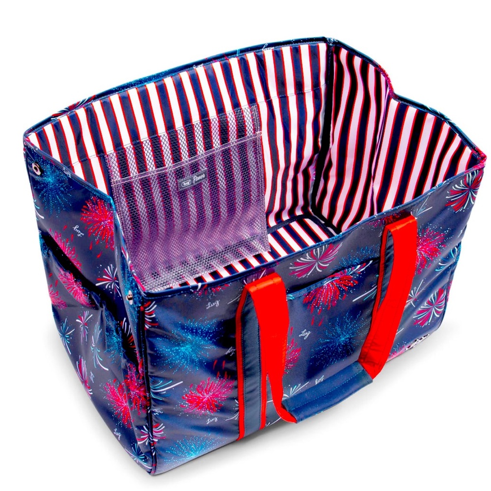 NWT: LUG ROVER XL CARRY-ALL TOTE-FIREWORK NAVY
